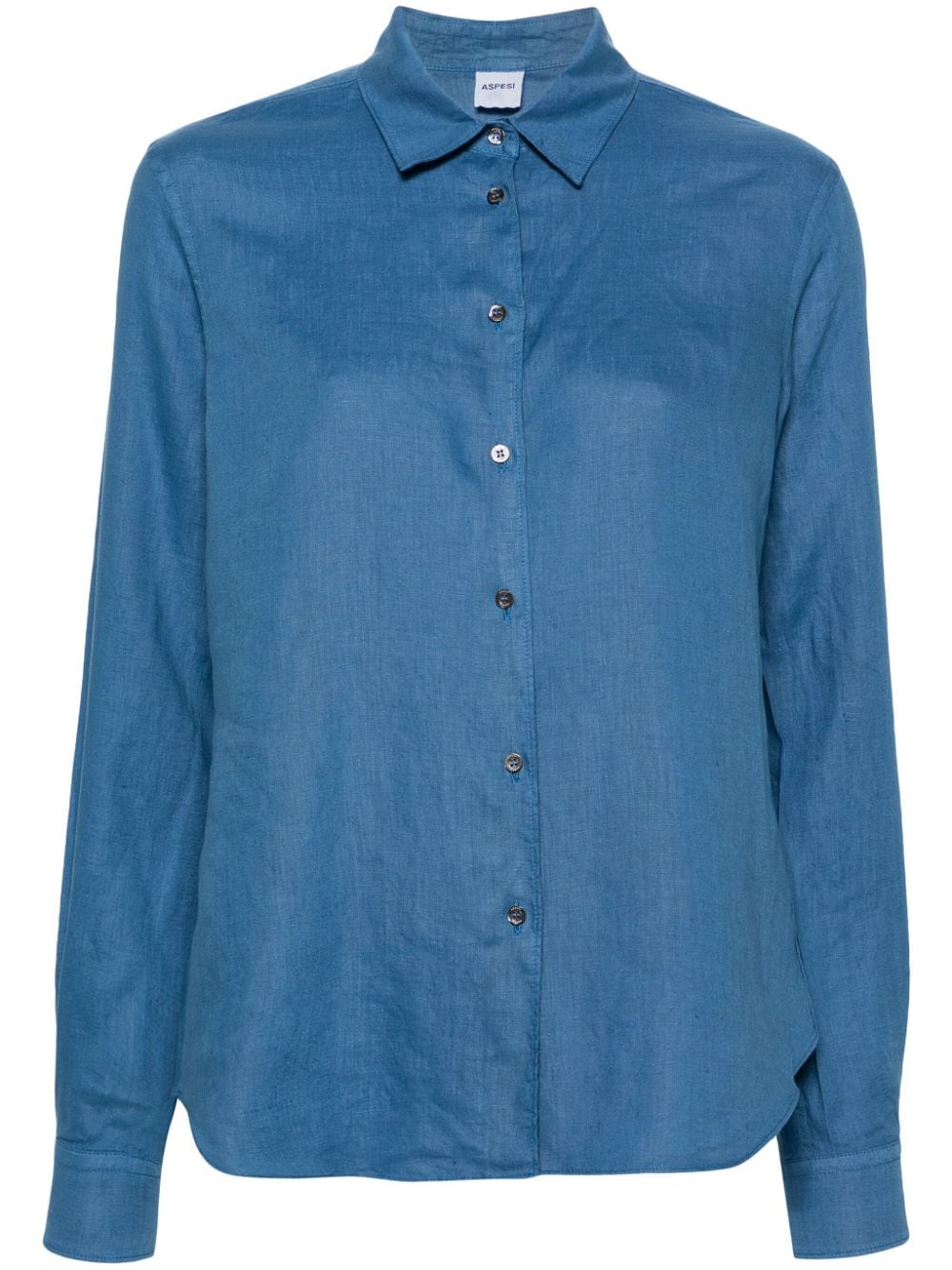 ASPESI long-sleeve linen shirt - Blue von ASPESI