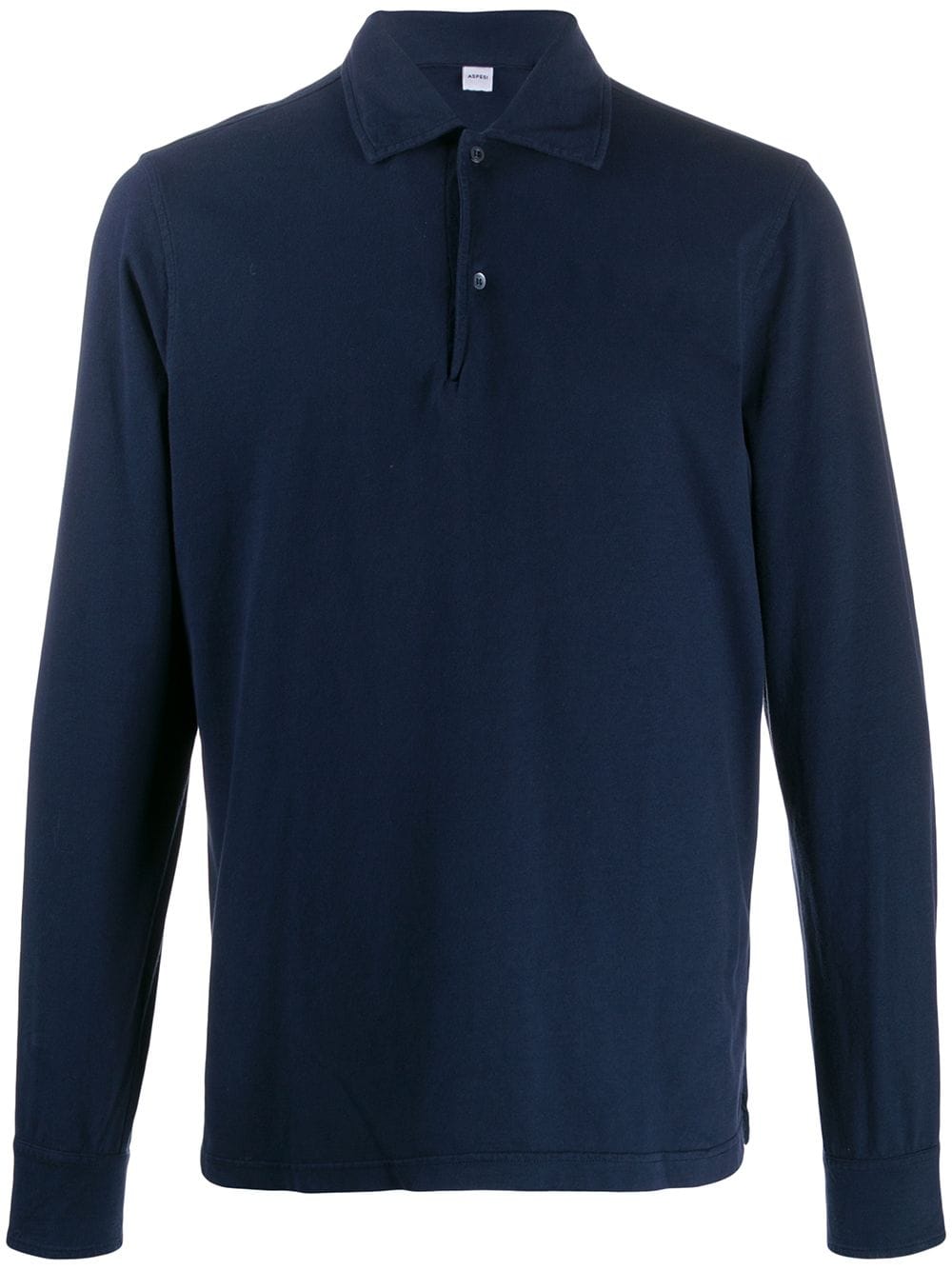 ASPESI long-sleeved cotton polo-shirt - Blue von ASPESI