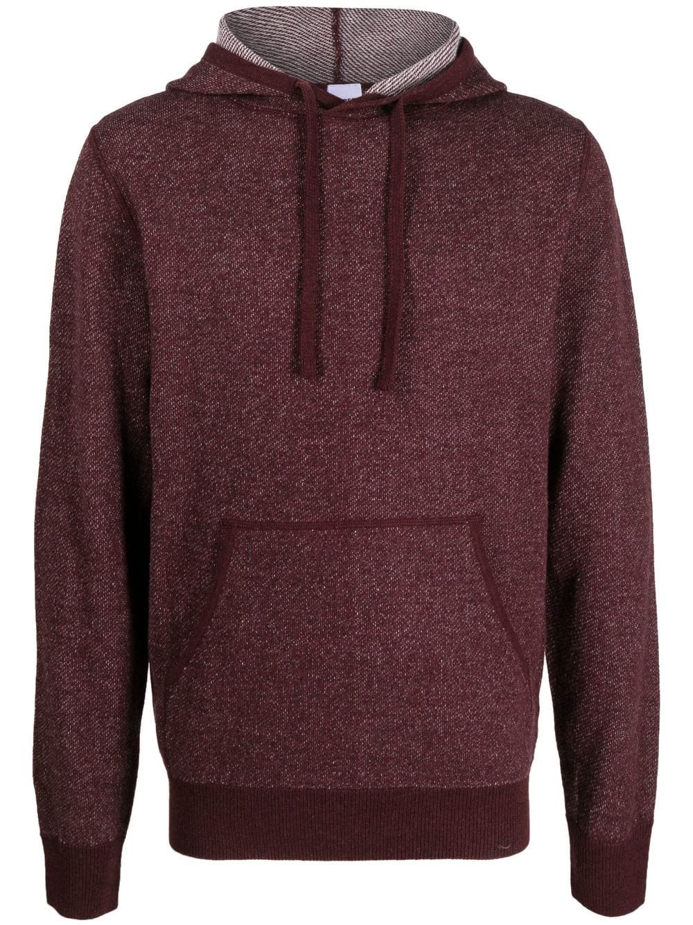 ASPESI marl-knit wool hoodie - Red von ASPESI