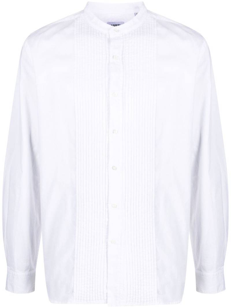 ASPESI pintuck-detail long-sleeved shirt - White von ASPESI