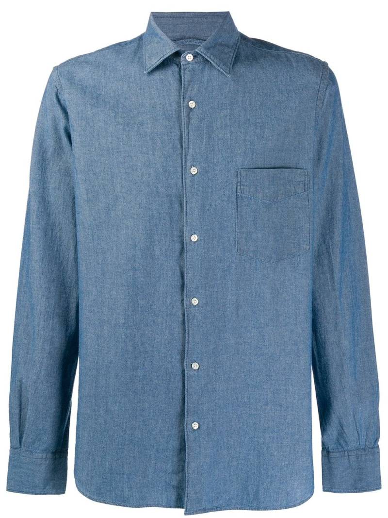 ASPESI plain long-sleeved shirt - Blue von ASPESI