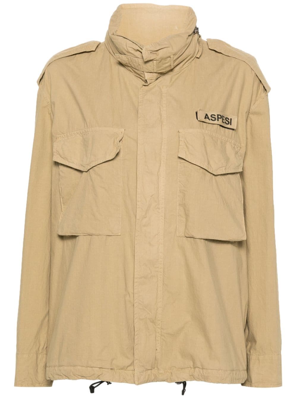 ASPESI poplin hoodie jacket - Brown von ASPESI