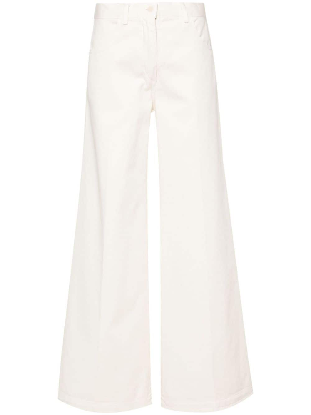 ASPESI pressed-crease wide trousers - Neutrals von ASPESI