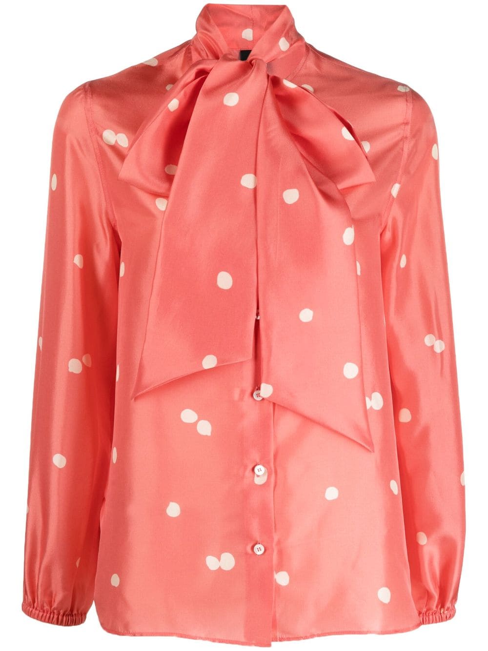 ASPESI pussy bow silk shirt - Pink von ASPESI