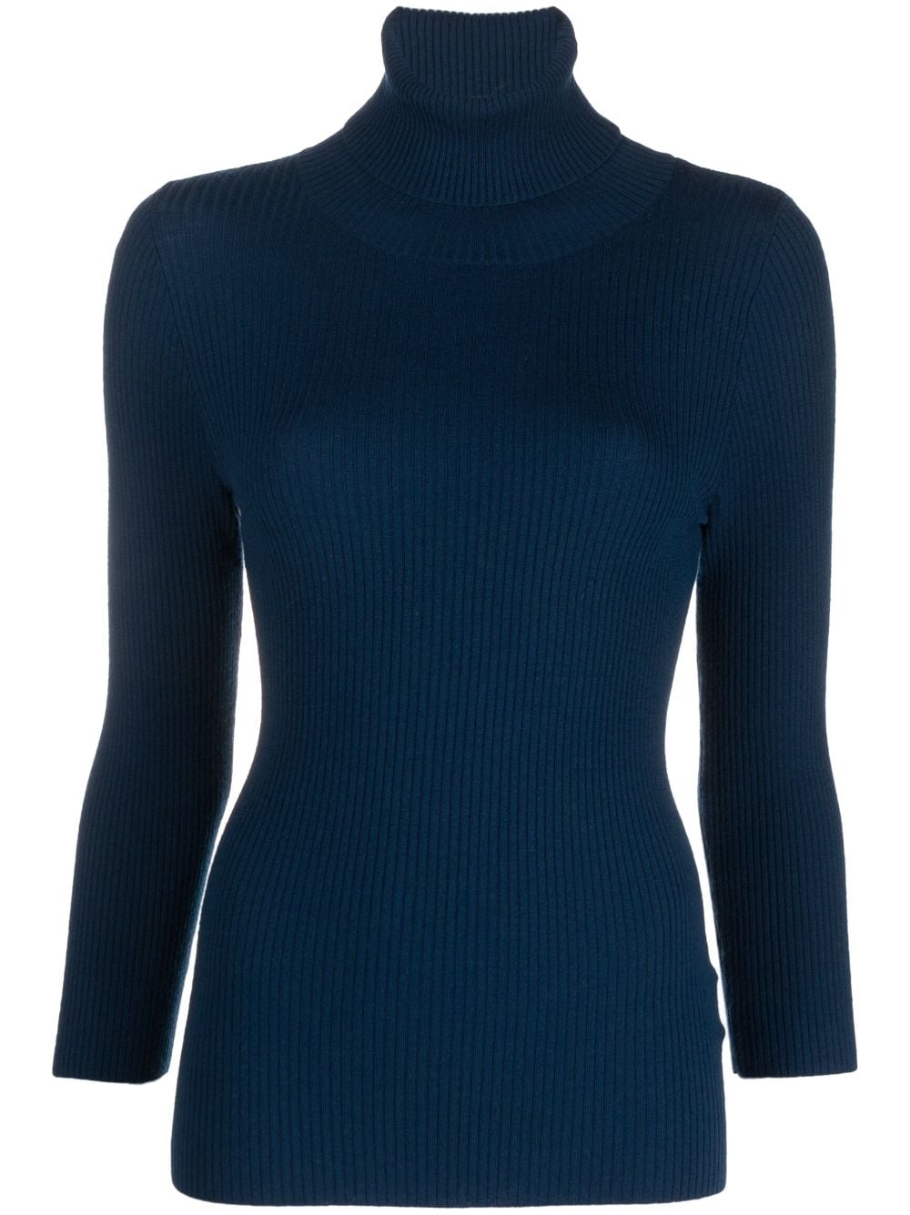 ASPESI ribbed-knit roll-neck knitted top - Blue von ASPESI