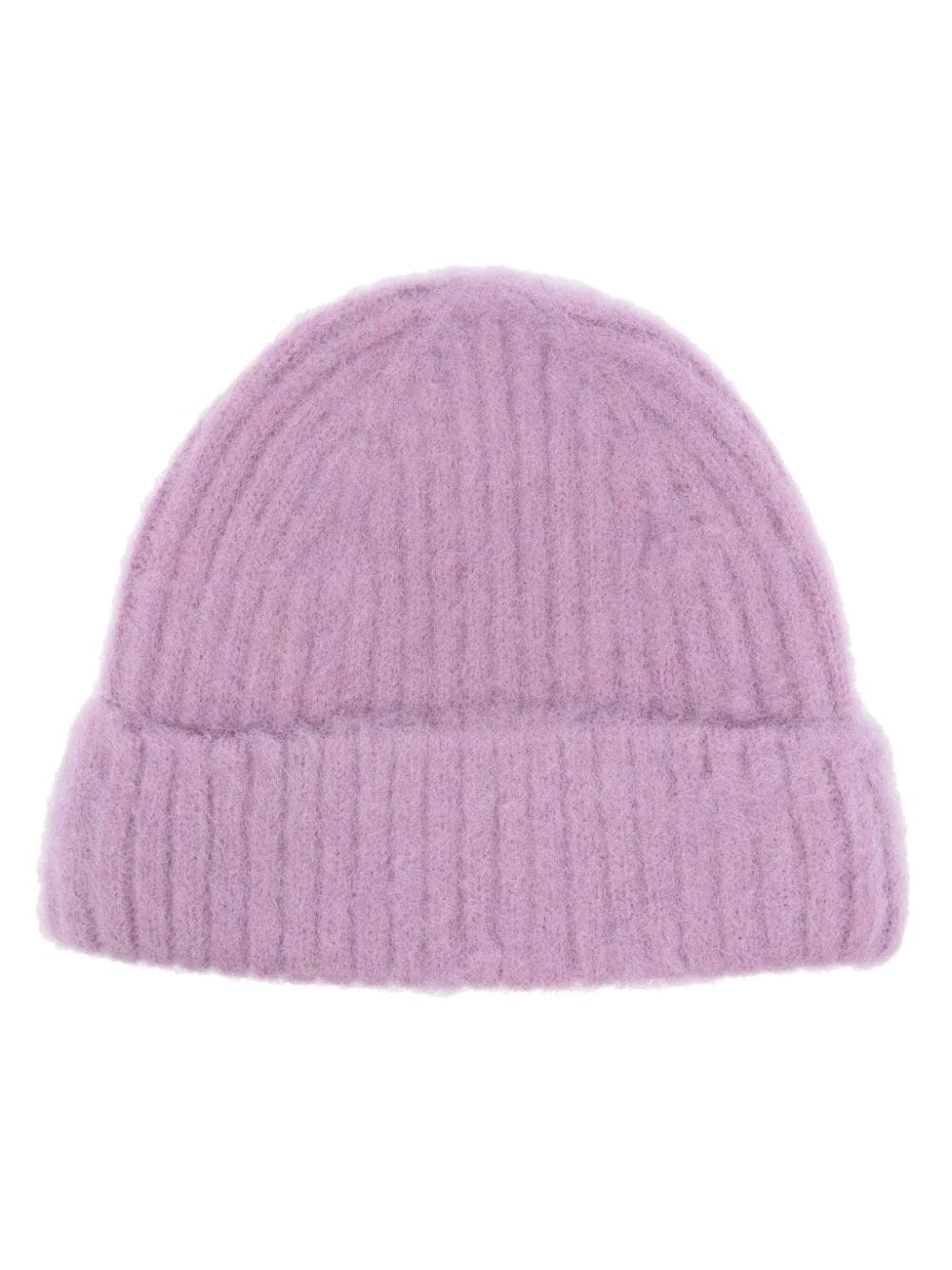 ASPESI ribbed wool beanie - Purple von ASPESI