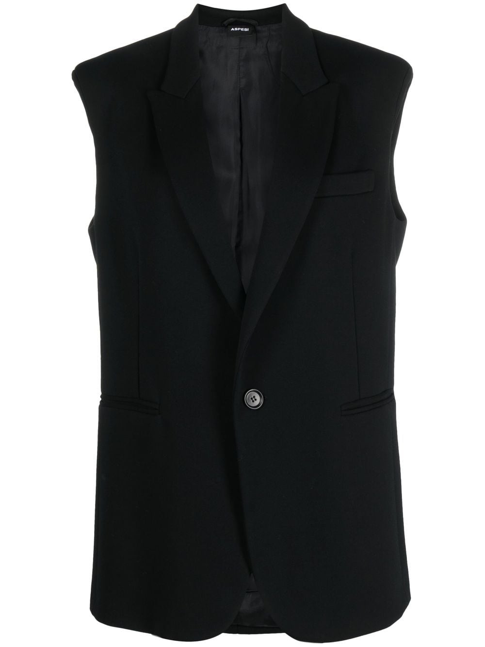 ASPESI single-breasted sleeveless suit jacket - Black von ASPESI