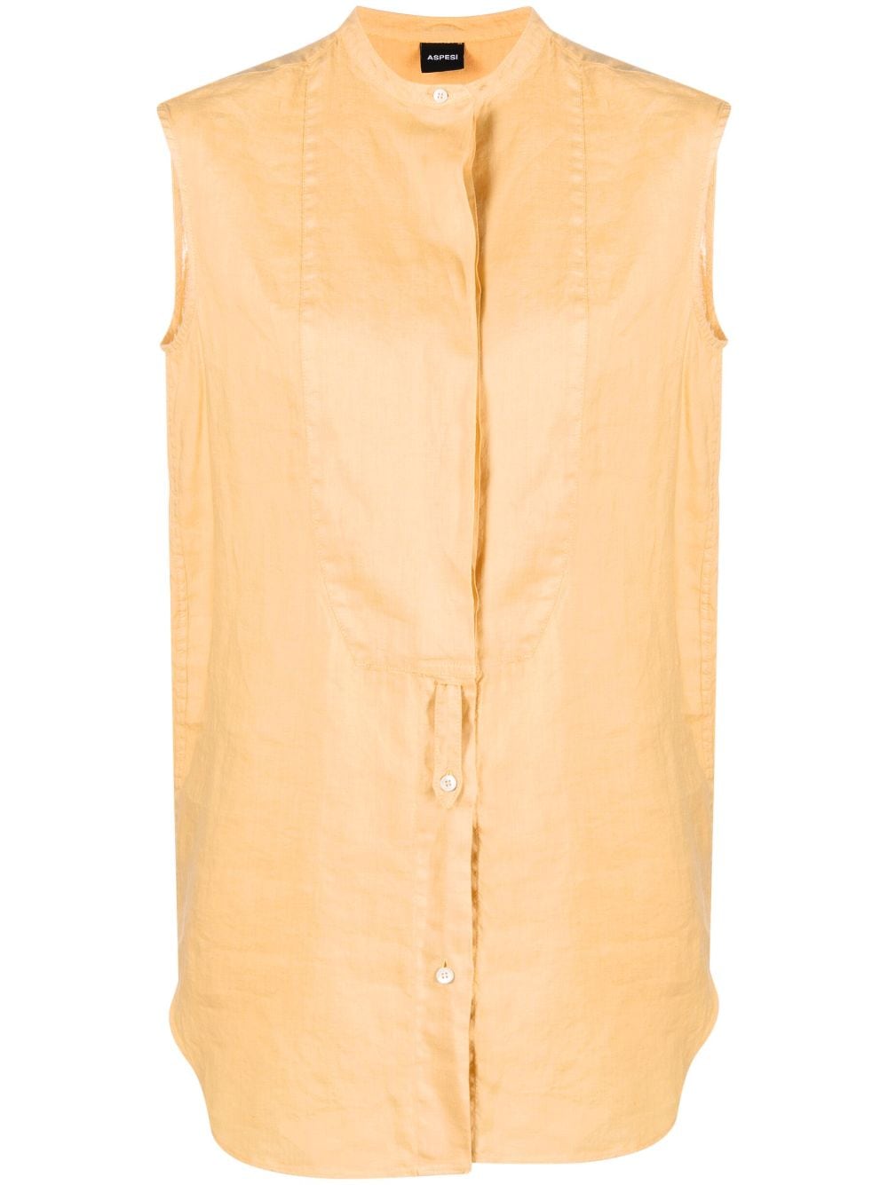 ASPESI sleeveless linen blouse - Orange von ASPESI