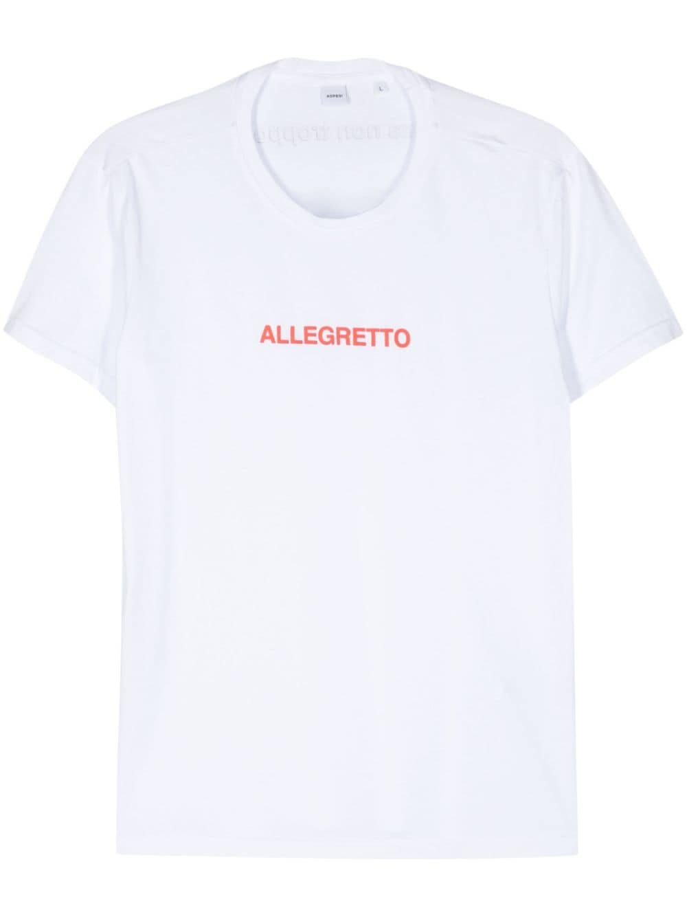 ASPESI slogan-print T-shirt - White von ASPESI