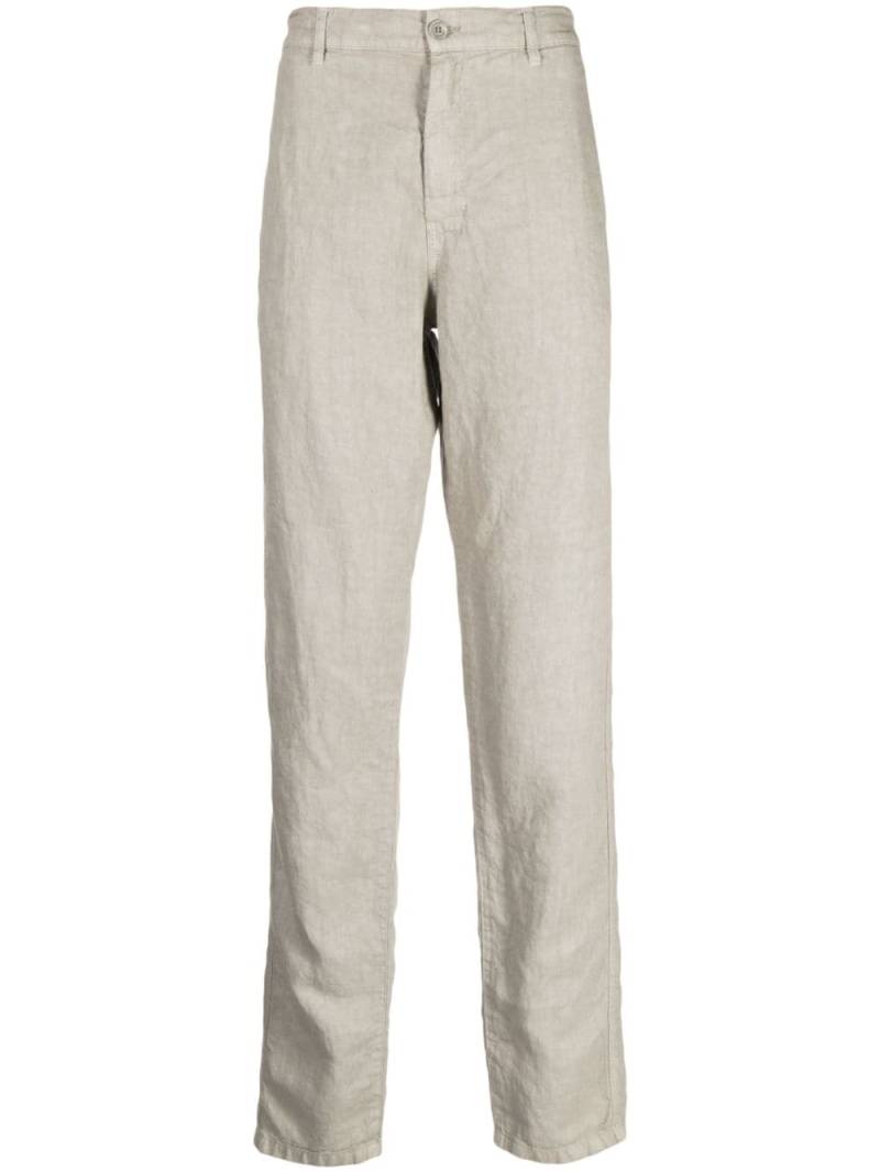 ASPESI straight-leg linen trousers - Brown von ASPESI
