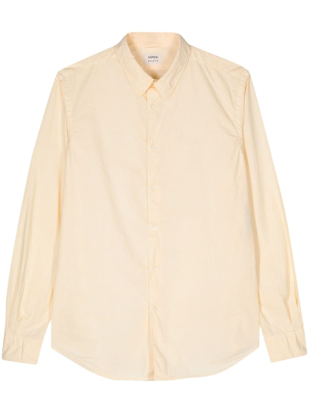 ASPESI tonal stitching poplin shirt - Yellow von ASPESI