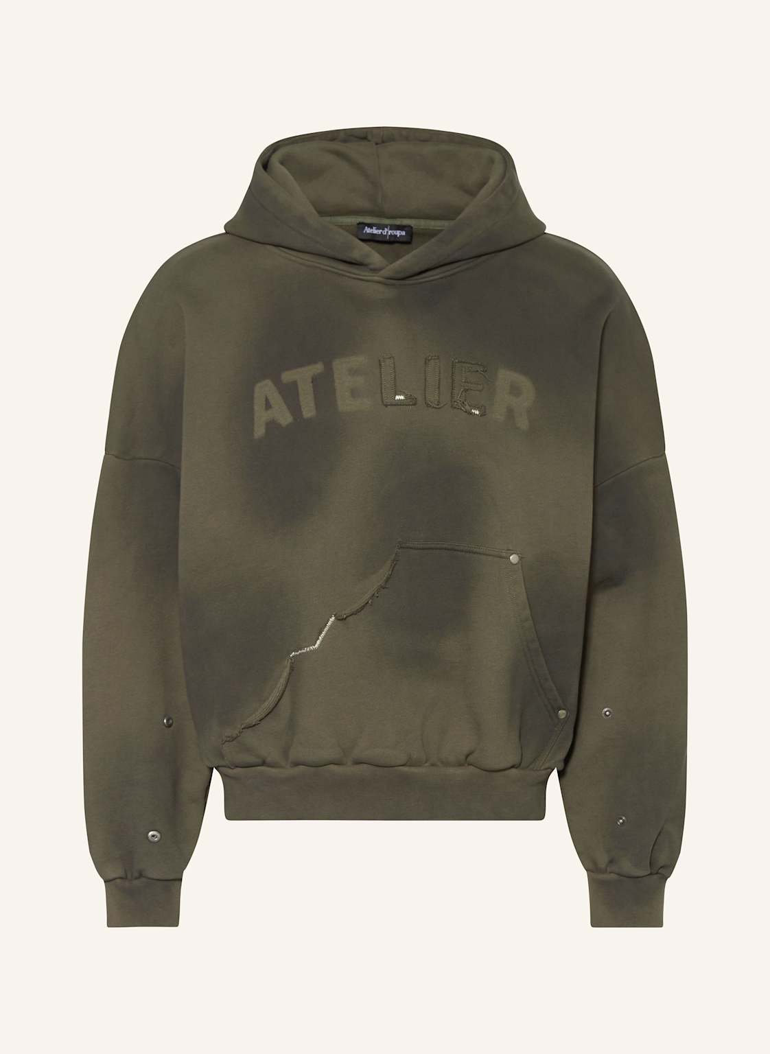Atelier D’Roupa Hoodie Decay gruen von ATELIER D’ROUPA
