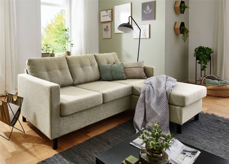 ATLANTIC home collection Ecksofa »Tea L-Form«, Ecksofa, frei im Raum stellbar und Recamiere beidseitig montierbar von ATLANTIC home collection