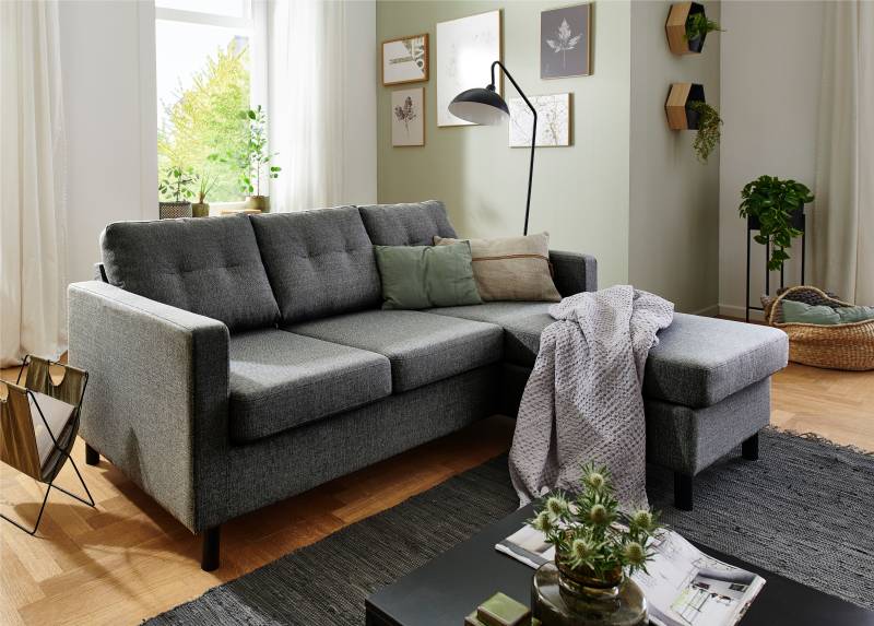 ATLANTIC home collection Ecksofa »Tea L-Form«, Ecksofa, frei im Raum stellbar und Recamiere beidseitig montierbar von ATLANTIC home collection