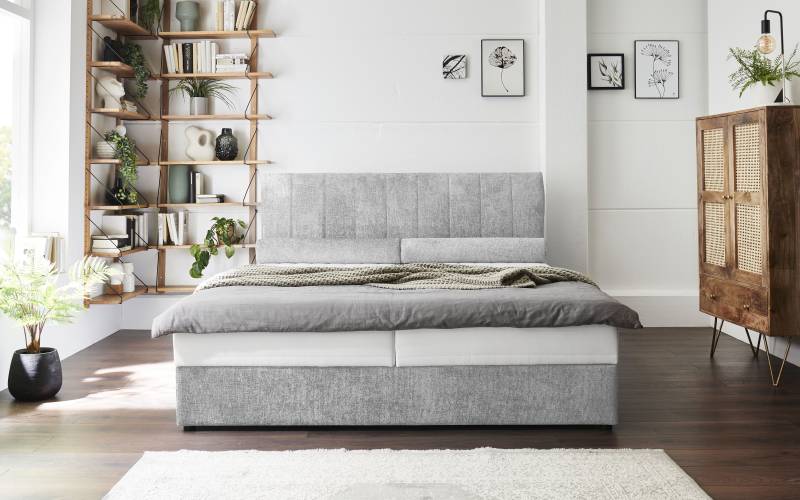 ATLANTIC home collection Boxbett »ALISIA«, mit Taschenfederkern, Bettkasten und Kissenrolle im Originalbezug von ATLANTIC home collection