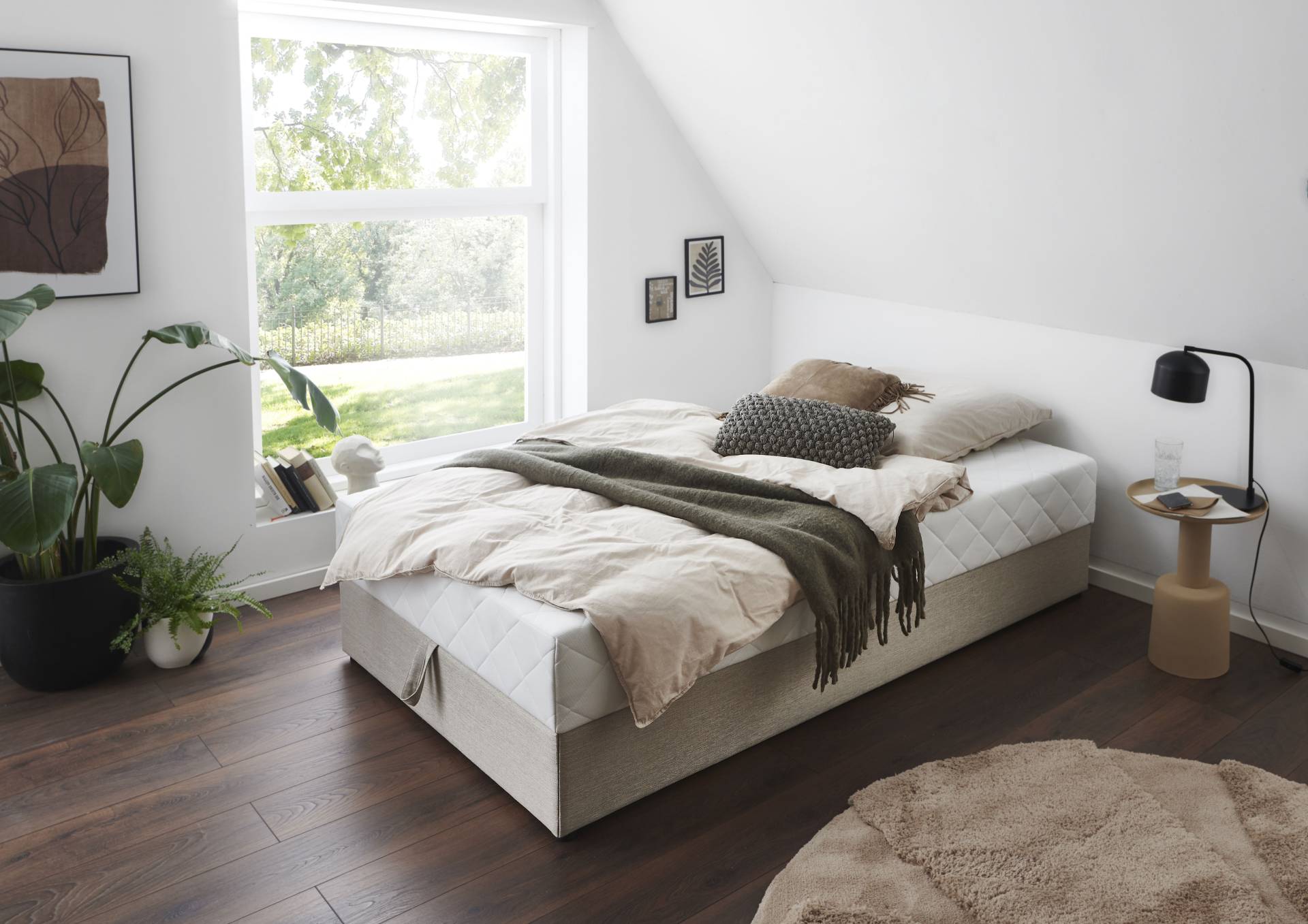 ATLANTIC home collection Boxbett »BELINA«, mit Taschenfederkernmatratze und geräumigem Bettkasten von ATLANTIC home collection