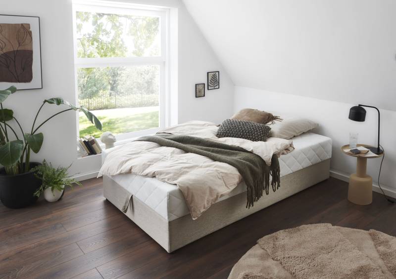 ATLANTIC home collection Boxbett »BELINA«, mit Taschenfederkernmatratze und geräumigem Bettkasten von ATLANTIC home collection