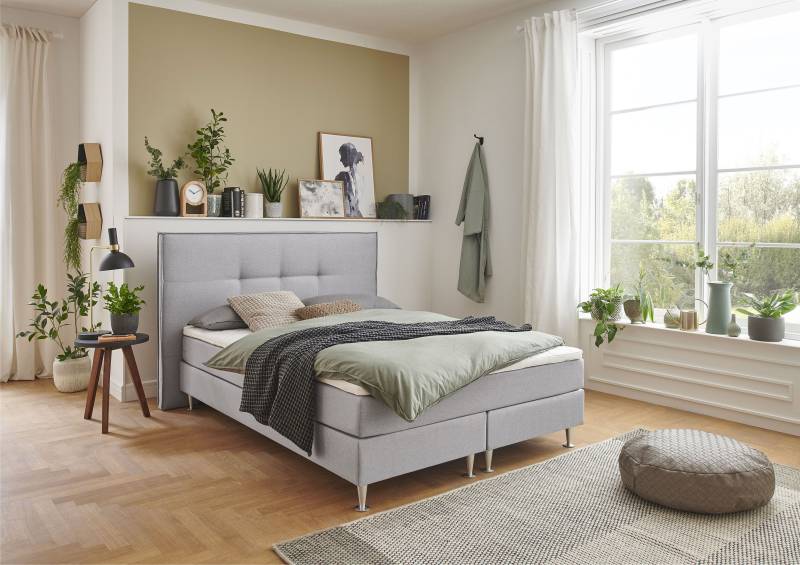 ATLANTIC home collection Boxbett »Barnett«, mit Taschenfederkern-Matratze und Topper von ATLANTIC home collection