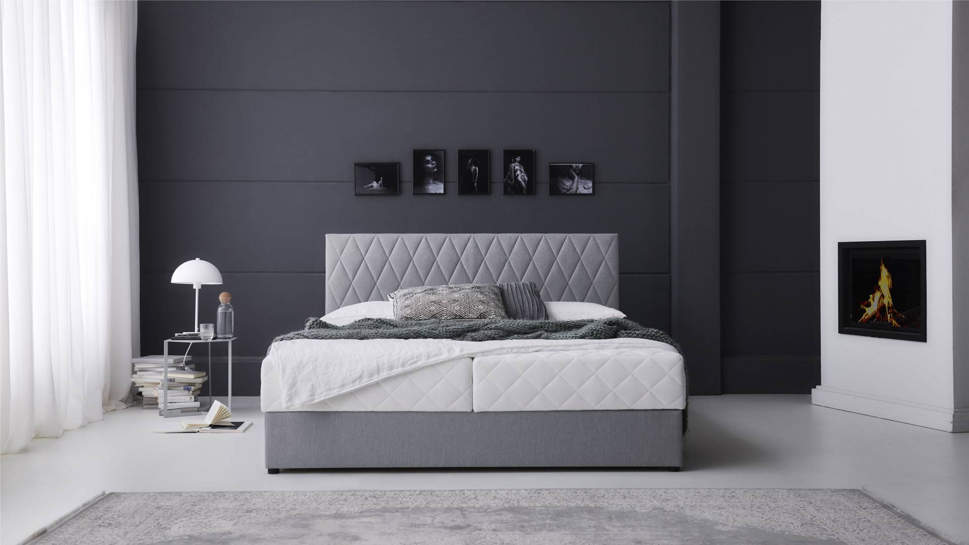 ATLANTIC home collection Boxbett Benita, mit Taschen-Federkernmatratze und Bettkasten von ATLANTIC home collection