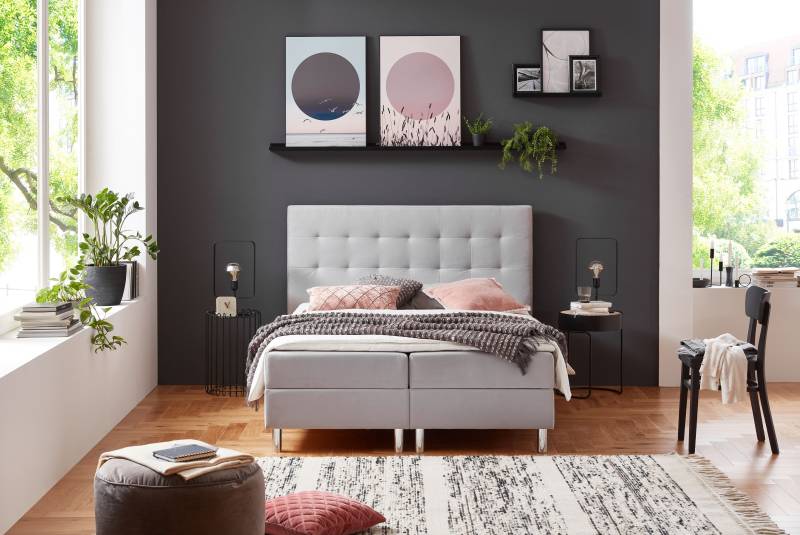 ATLANTIC home collection Boxbett »Holly«, mit Taschen-Federkernmatratze und Topper, wahlweise mit Bettkasten von ATLANTIC home collection