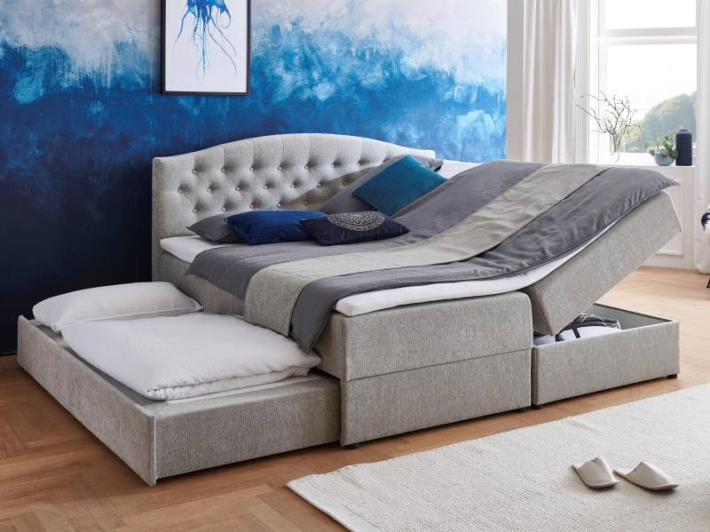 ATLANTIC home collection Boxspringbett »Lotte«, mit Topper, Bettkasten und Gästebett von ATLANTIC home collection