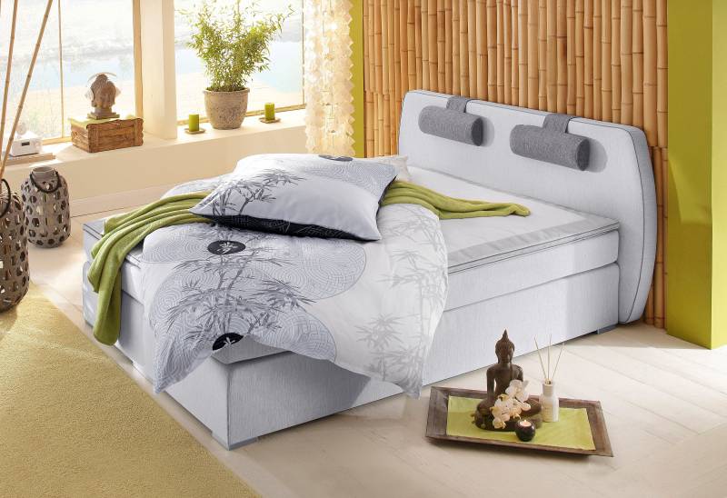 ATLANTIC home collection Boxspringbett »Rex«, mit Topper und verstellbaren Nackenkissen von ATLANTIC home collection