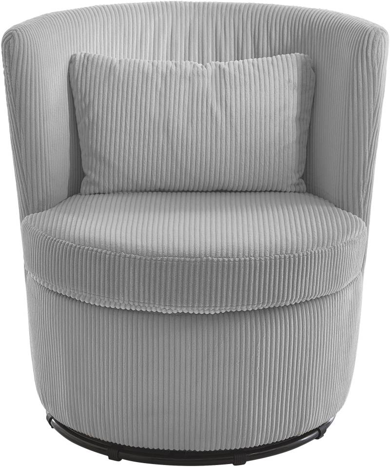 ATLANTIC home collection Drehsessel »Keno«, 360-Grad drehbarer Cordsessel, inkl. einem Zierkissen im Originalbezug von ATLANTIC home collection