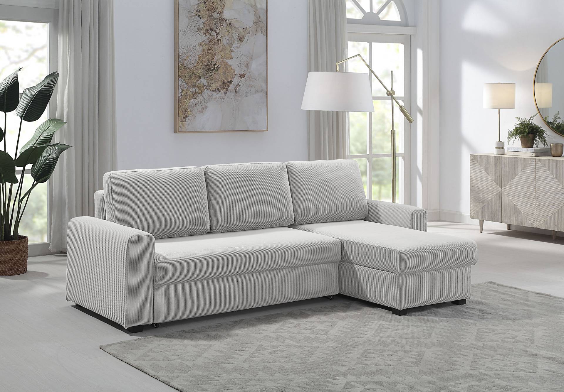 ATLANTIC home collection Ecksofa »Dublin L-Form«, Bettfunktion und Bettkasten, Recamiere links oder rechts montierbar ATLANTIC home collection Ecksofa »Dublin L-Form«, Bettfunktion und Bettkasten, Recamiere links oder rechts montierbar von ATLANTIC home collection