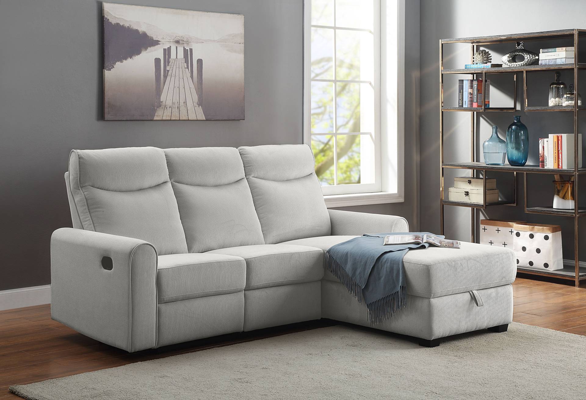 ATLANTIC home collection Ecksofa »Gero L-Form« von ATLANTIC home collection