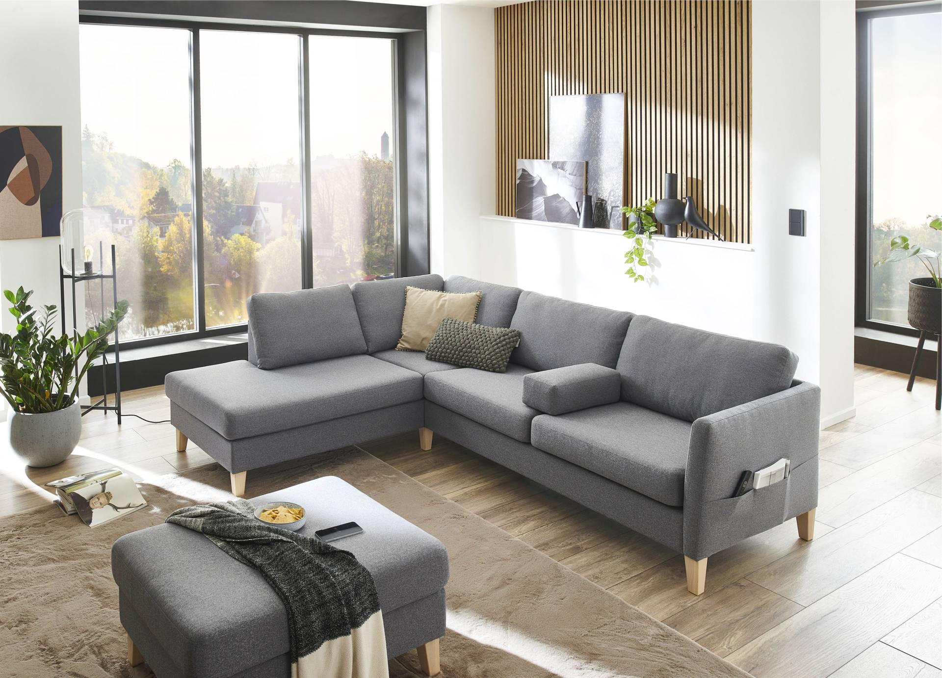 ATLANTIC home collection Ecksofa »Mailo L-Form« von ATLANTIC home collection