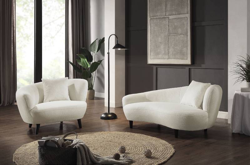 ATLANTIC home collection Loungesessel »Olivia«, XXL-Sessel, Nierenform-Sessel mit Zierkissen im Originalbezug von ATLANTIC home collection
