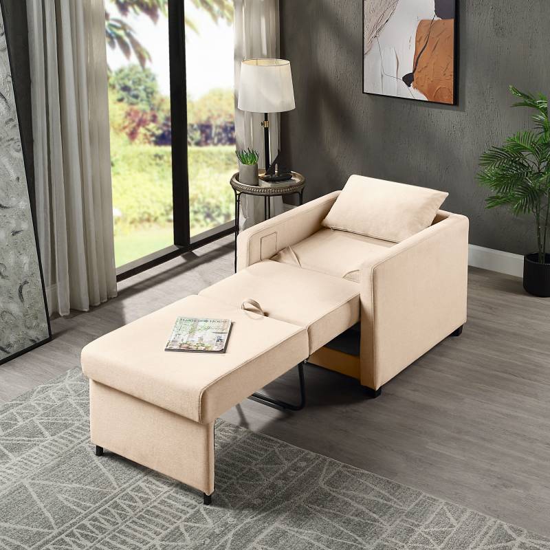 ATLANTIC home collection Relaxsessel »Jerry«, mit Bettfunktion, als Gästebett und inkl. Kissen von ATLANTIC home collection