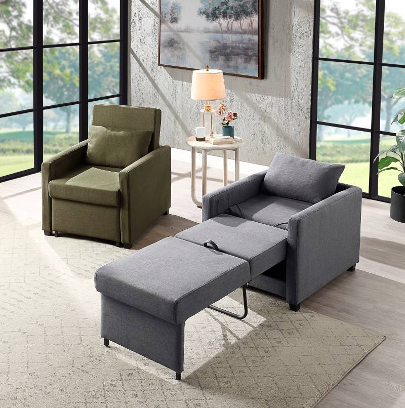 ATLANTIC home collection Relaxsessel »Jerry«, mit Bettfunktion, als Gästebett und inkl. Kissen von ATLANTIC home collection