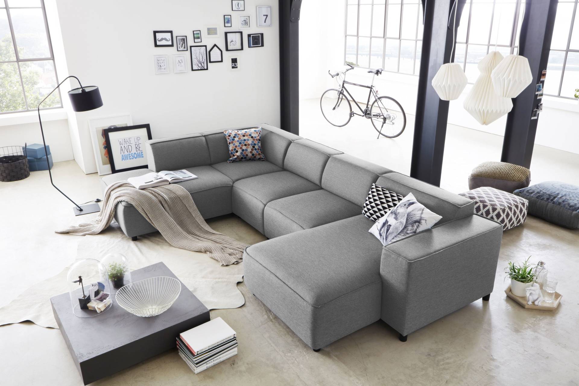 ATLANTIC home collection Wohnlandschaft »Bulky U-Form« von ATLANTIC home collection