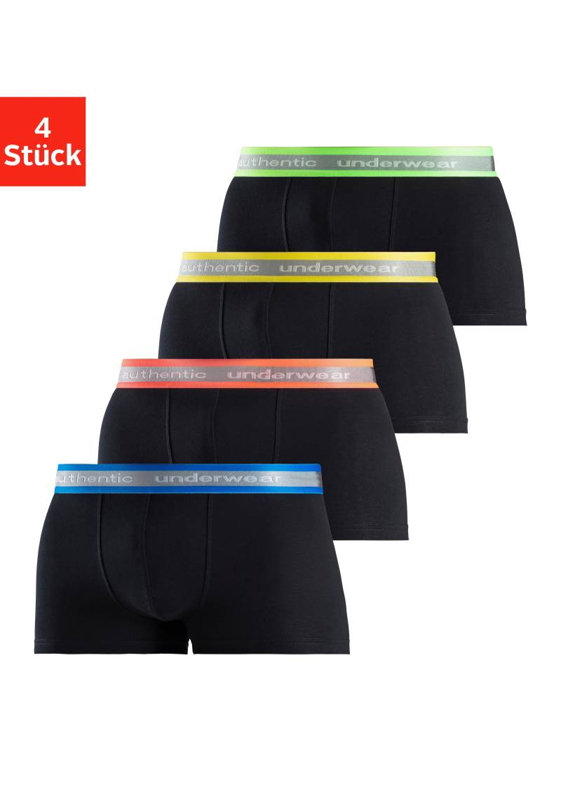 AUTHENTIC LE JOGGER Boxer »Boxershorts für Herren«, (Packung, 4 St., 4er-Pack), angenehm weiches Neon-Bündchen von AUTHENTIC LE JOGGER