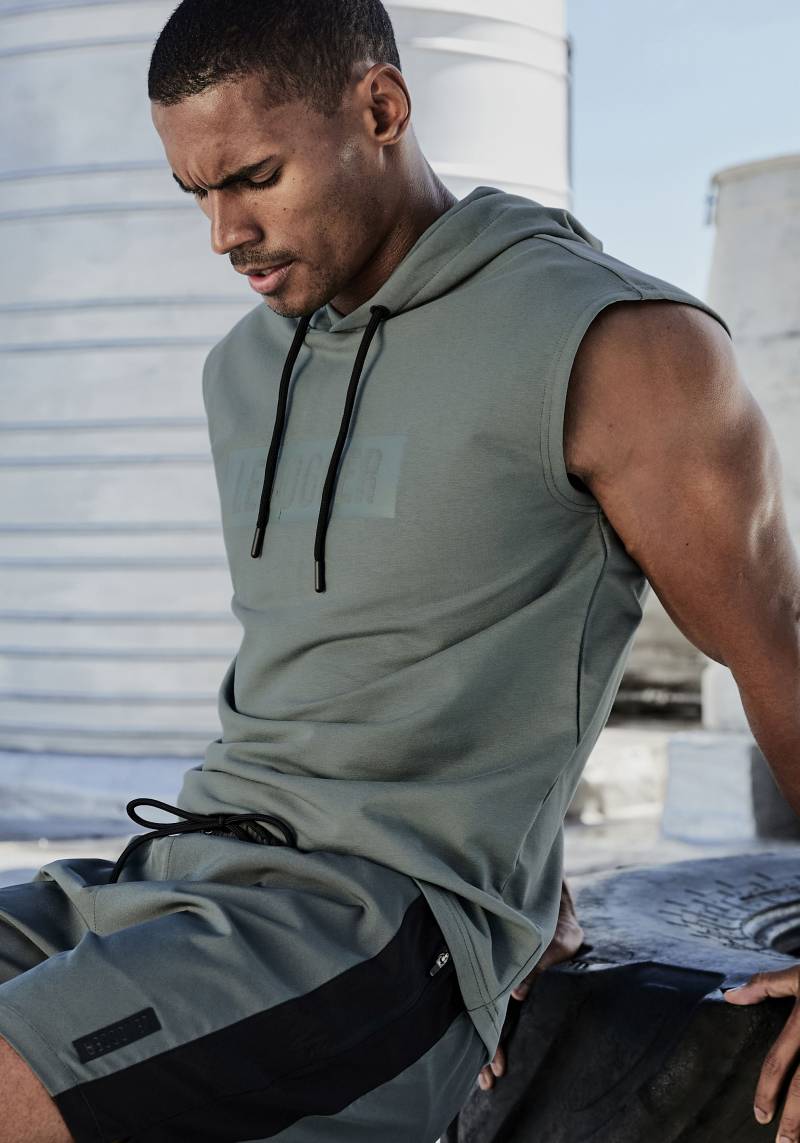 le jogger® Kapuzenpullover, mit Druck und Kordelzug von le jogger®