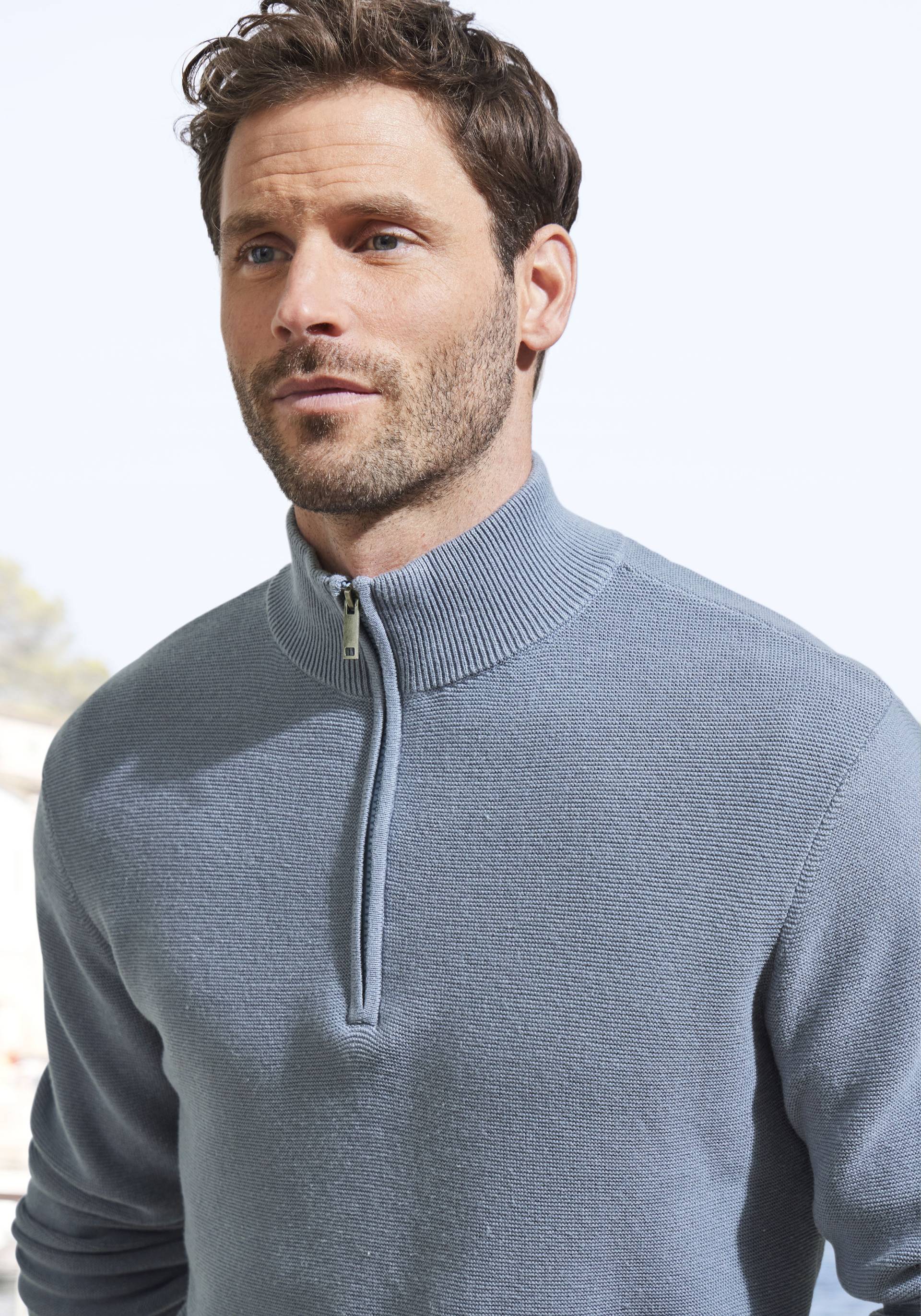 AUTHENTIC LE JOGGER Troyer, Pullover mit Stehkragen und Reissverschluss von AUTHENTIC LE JOGGER