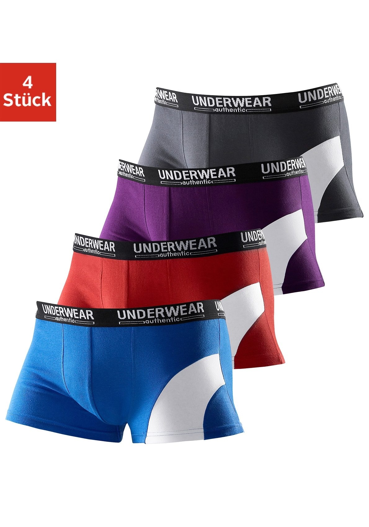 AUTHENTIC UNDERWEAR Boxer, (Packung, 4 St.) von AUTHENTIC UNDERWEAR