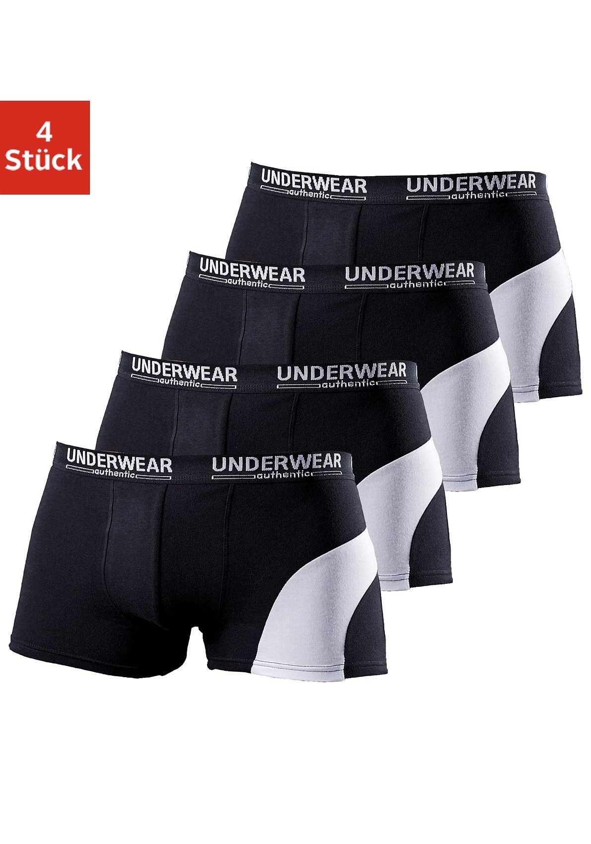 AUTHENTIC UNDERWEAR Boxer, (Packung, 4 St.) von AUTHENTIC UNDERWEAR