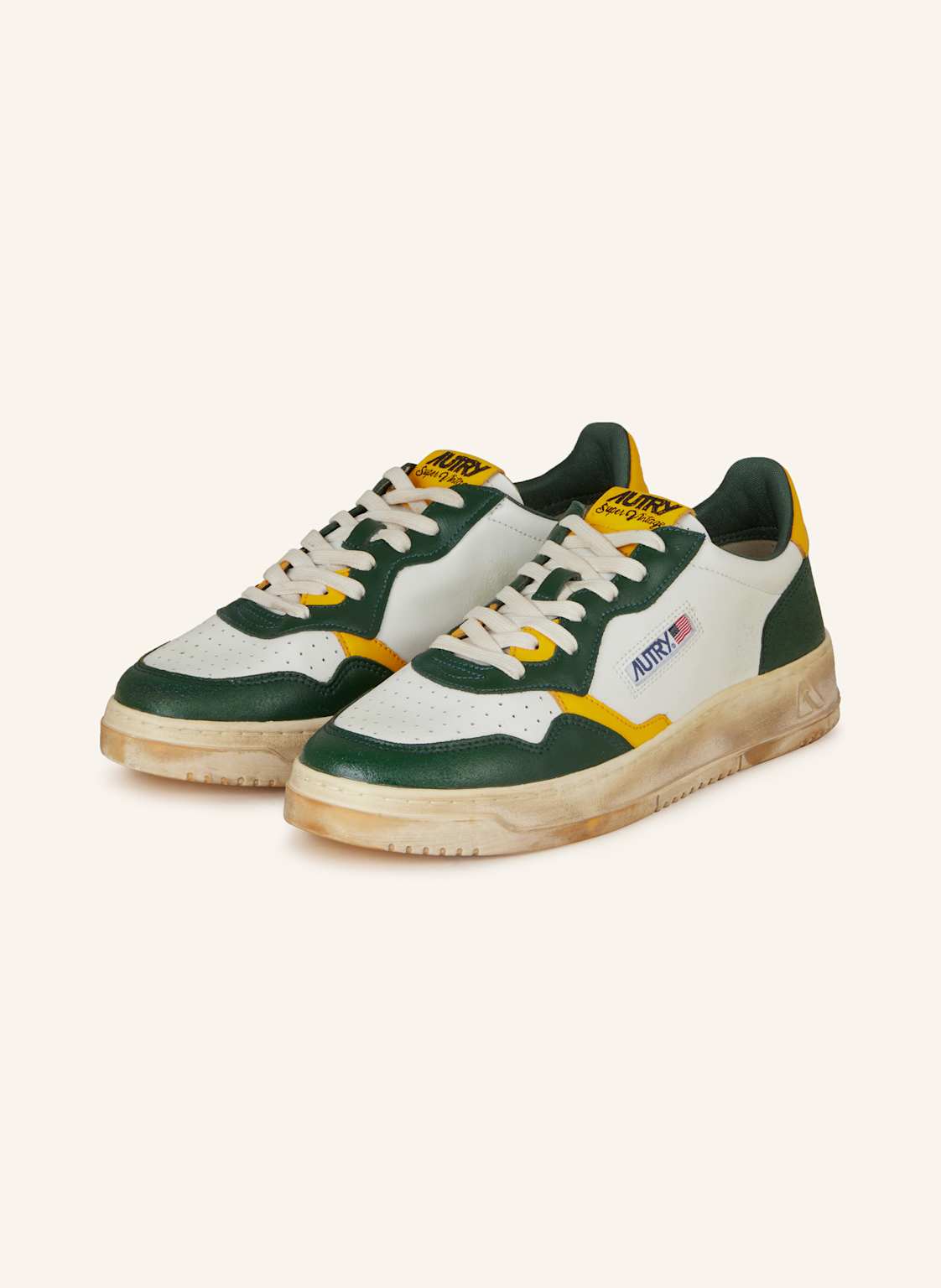 Autry Sneaker Super Vintage Burn weiss Autry Sneaker Super Vintage Burn weiss von AUTRY