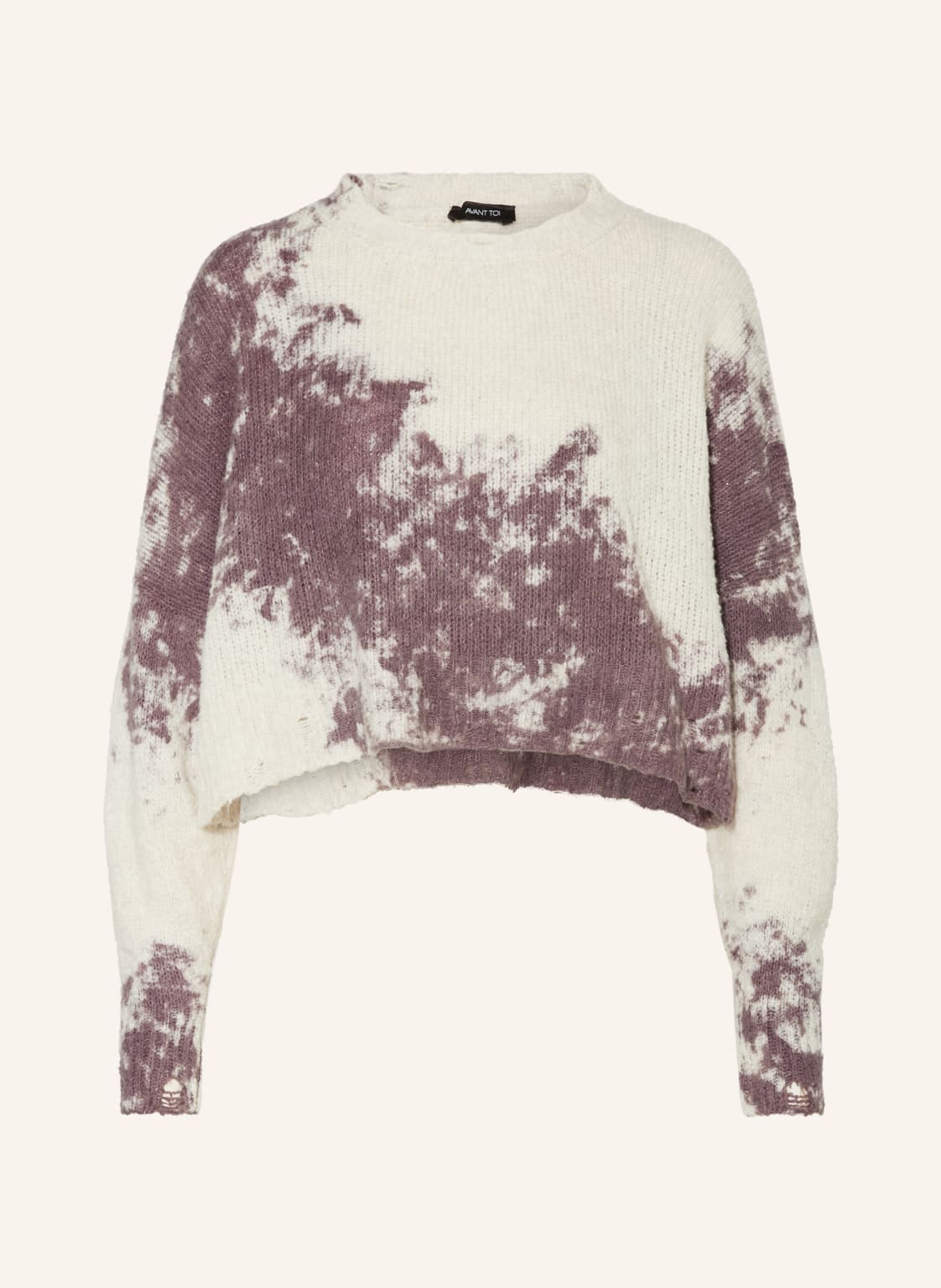 Avant Toi Cropped-Pullover lila von AVANT TOI