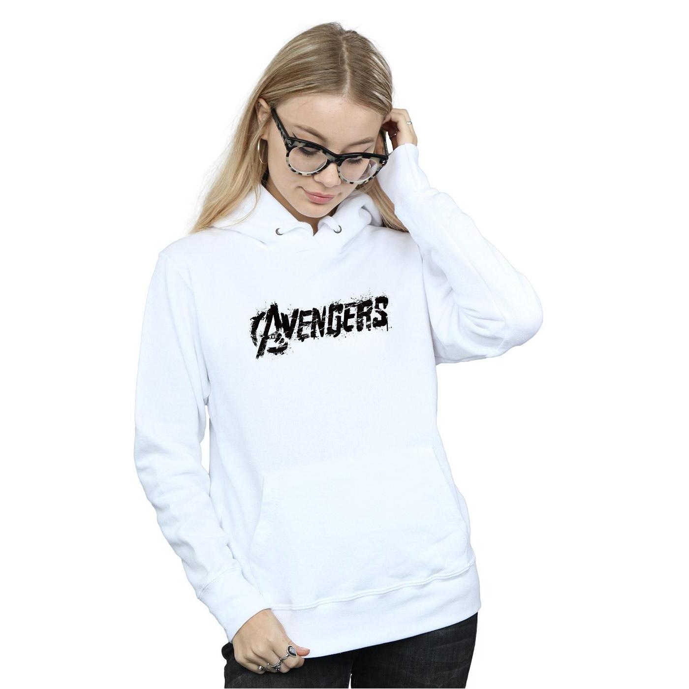 Kapuzenpullover Damen Weiss M von AVENGERS