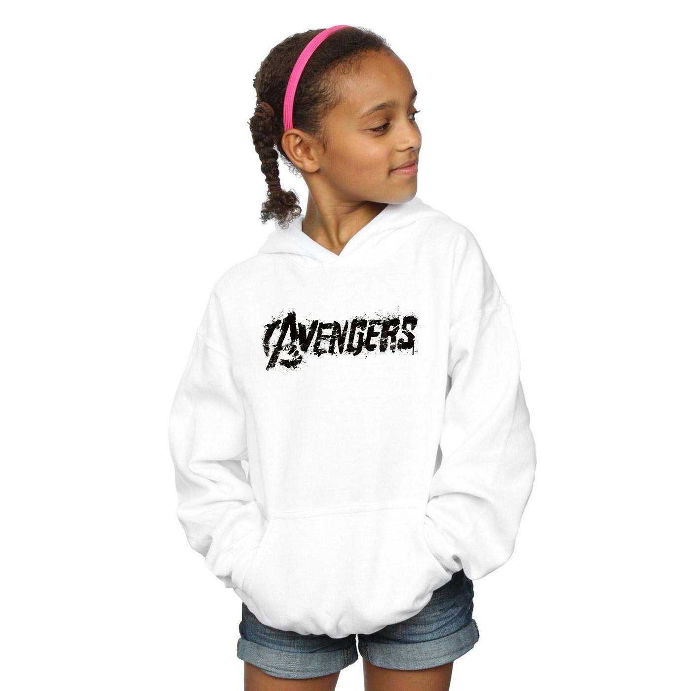 Kapuzenpullover Mädchen Weiss 116 von AVENGERS