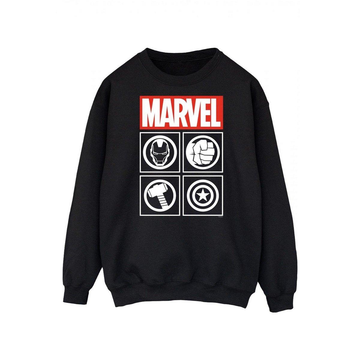 Sweatshirt Damen Schwarz 3XL von AVENGERS