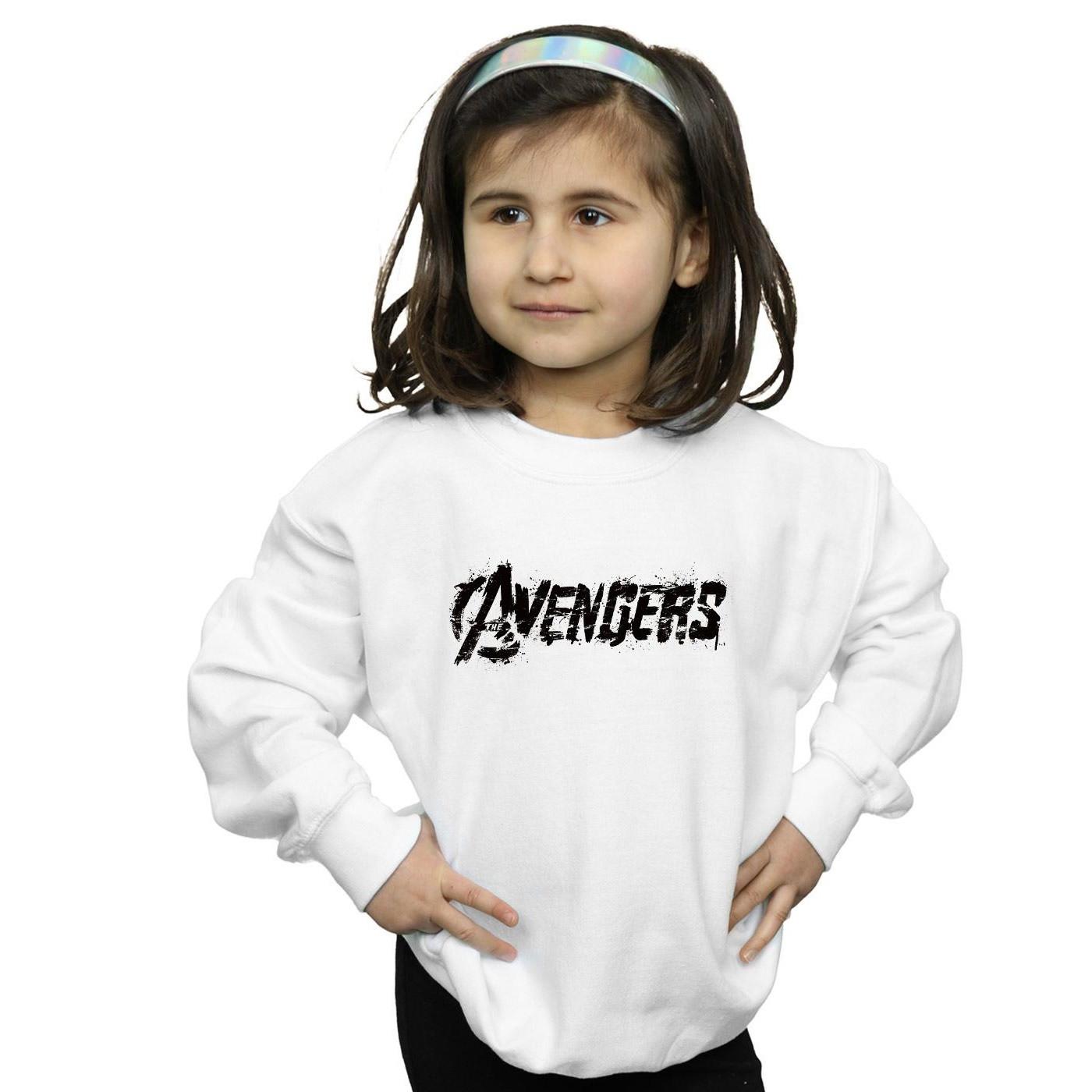 Sweatshirt Mädchen Weiss 128 von AVENGERS