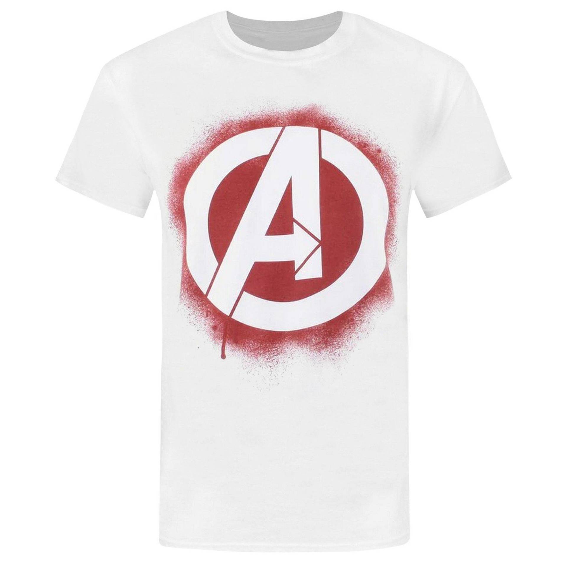 Tshirt Logo Herren Weiss XL von AVENGERS