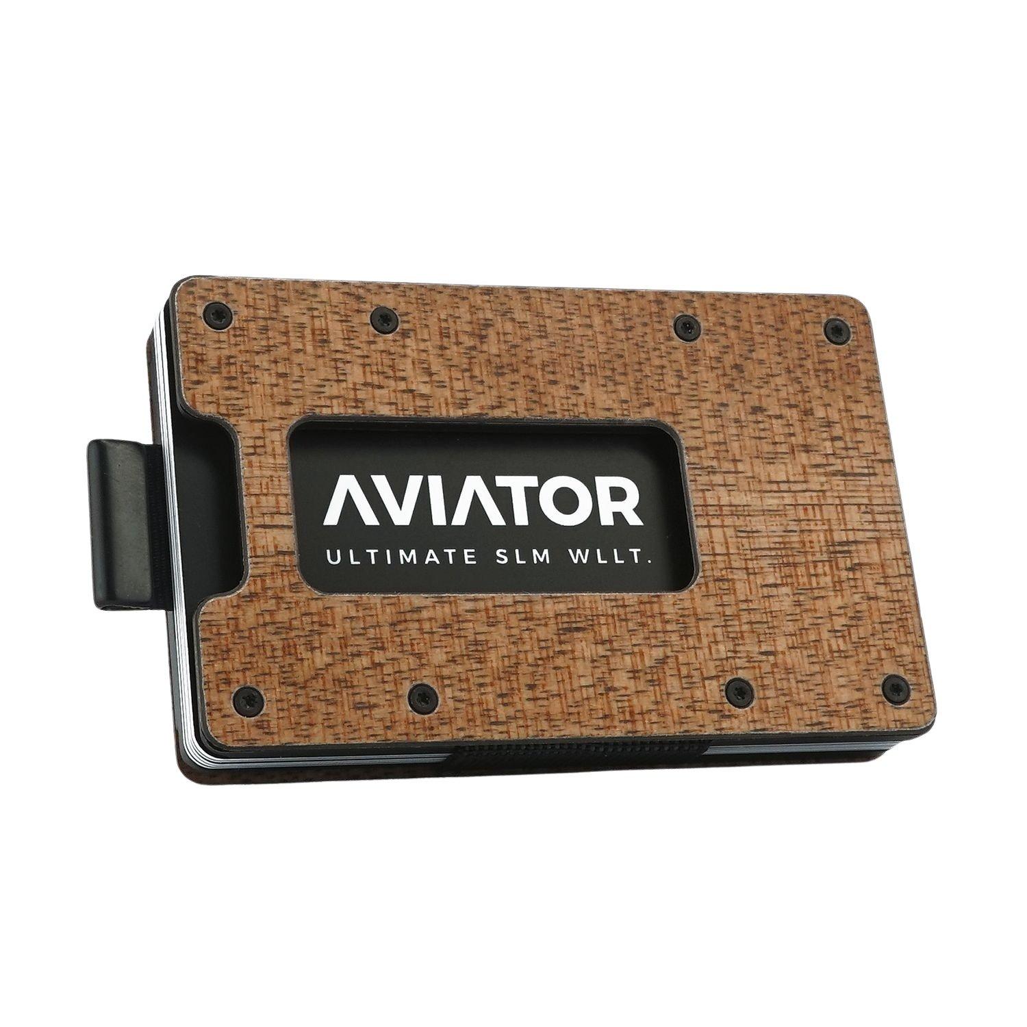 Aviator Wallet Slide, Holz Carbon, Mit Airtag Clip Herren  ONE SIZE von Chiemsee