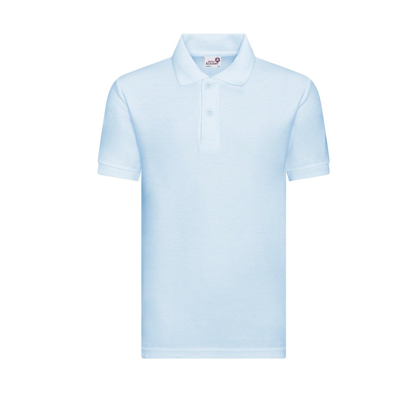 Academy Poloshirt Mädchen Himmelblau 140 von AWDis