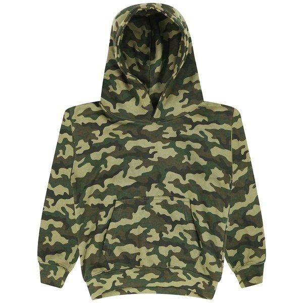 Camo Kapuzenpullover Jungen Grün 140 von AWDis