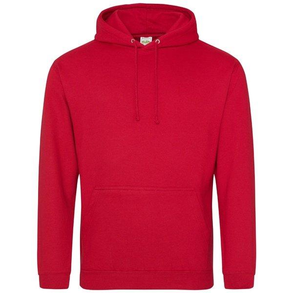 College Kapuzenpullover Herren Rot Bunt 5XL von AWDis